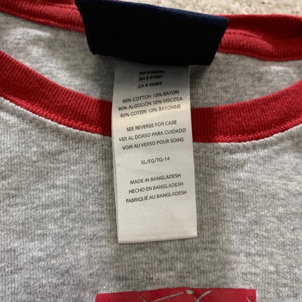 Team Athletics Indiana Hoosiers Pajama‎ Set Loungewear Kids XL